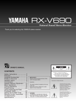 Yamaha RXV-690 - Owners Manual